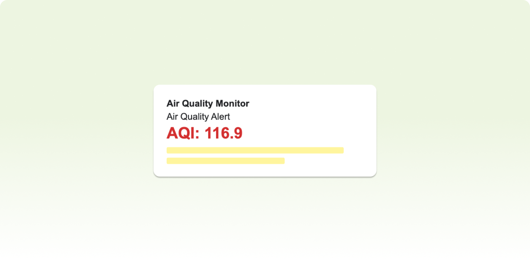 Monitor Air Quality