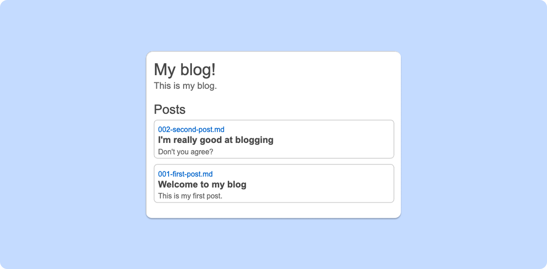 Blog Starter