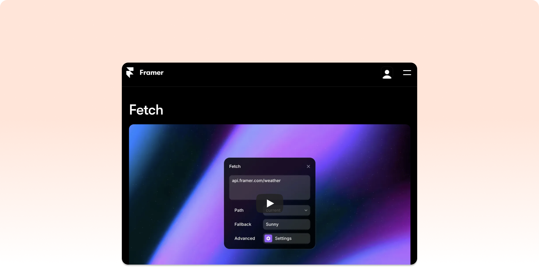 Framer Fetch